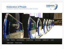 Tablet Screenshot of celebrationofpeople.com